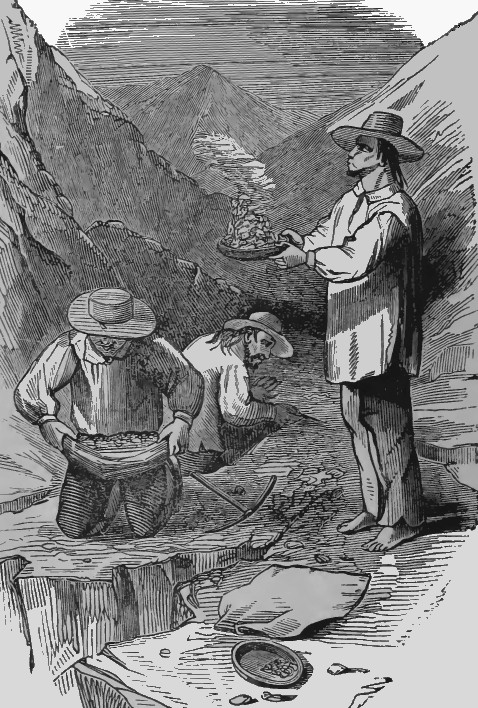 Dry Panning for gold in California