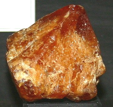 Orange scheelite crystal