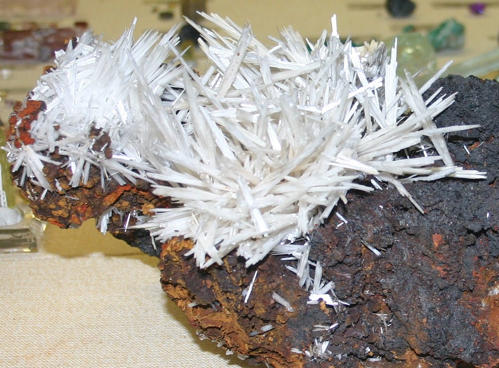 Jackstraw Cerussite crystals