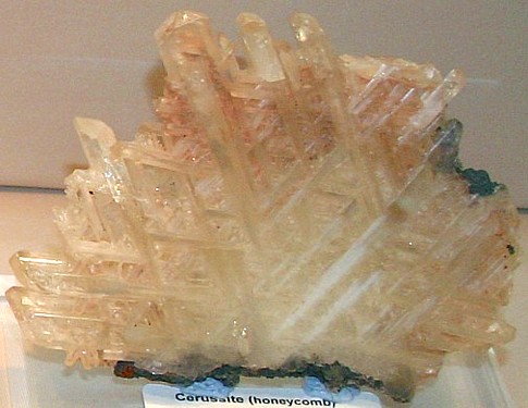 transparent cerussite crystals