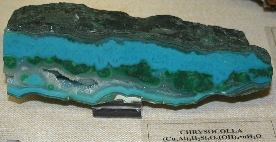 Chrysocolla specimen, gem grade