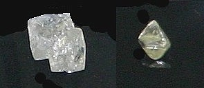 Gem quality diamond crystals