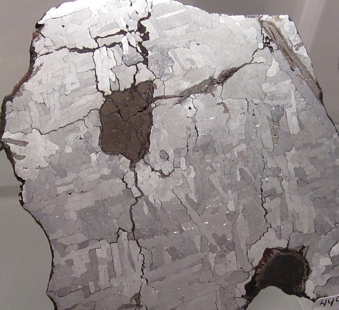 Iron meteorite, Stony inclusion
