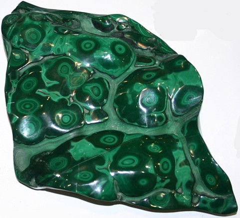 polished malachite