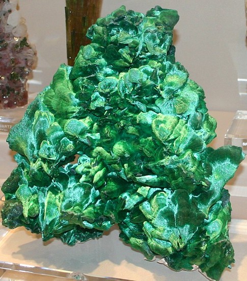 silky malachite specimen