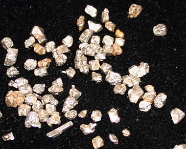 Platinum Crystals, Natural, Russian
