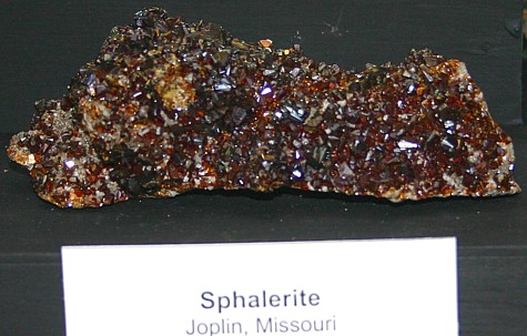 sphalerite crystals