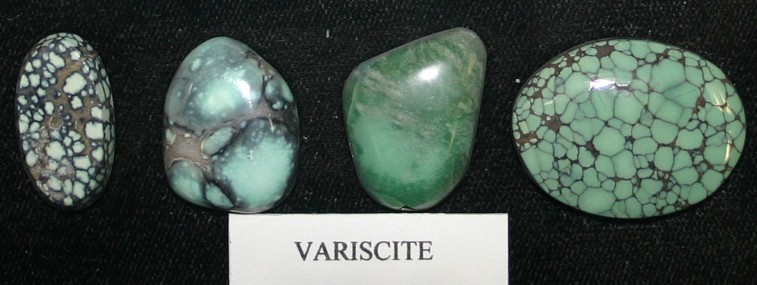 variety of variscite gems