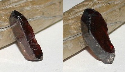 Red Zircon crystal, Tanzania, Gem quality