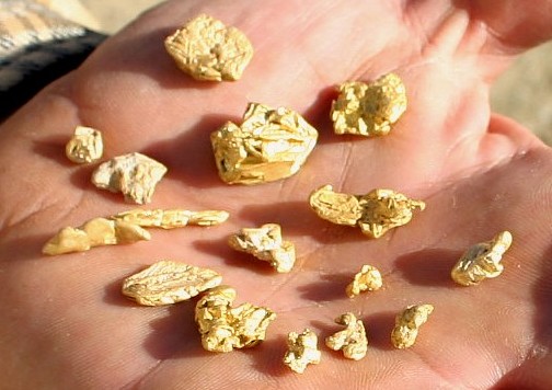 Rye Patch Crystal Gold Nuggets