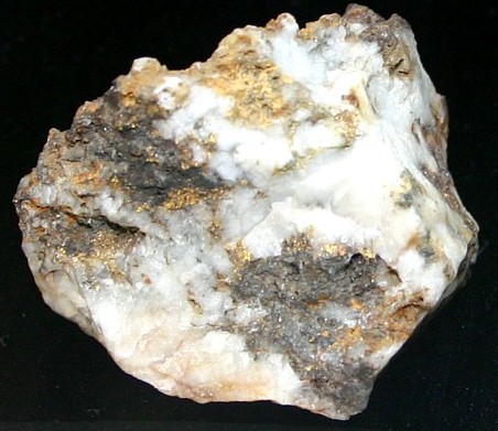 quartz rock gold