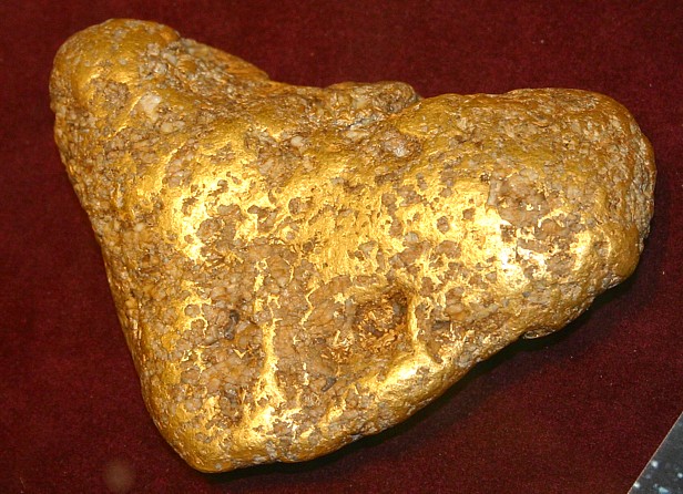 Realistic Gold Nugget (made of metal)