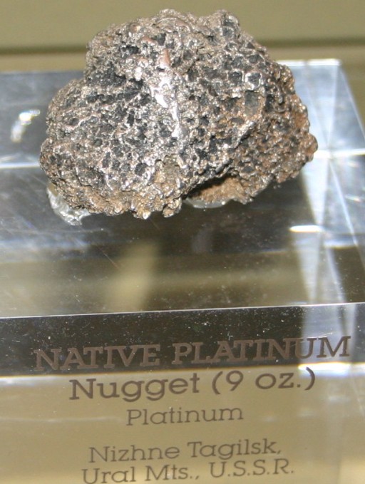Siberian Russian native platinum nugget