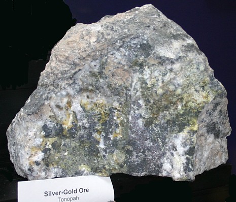 gold ore specimen, collected from mines in southern Arizona