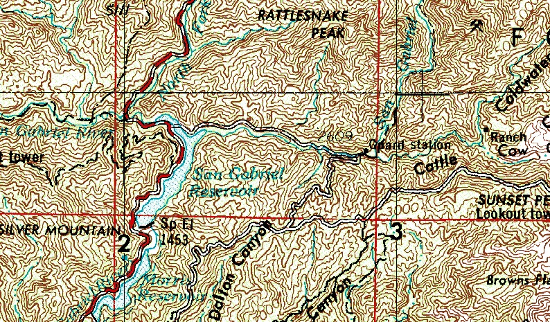 San Gabriel River Gold Panning Map San Gabriel, East Fork Gold Prospecting In Southern California