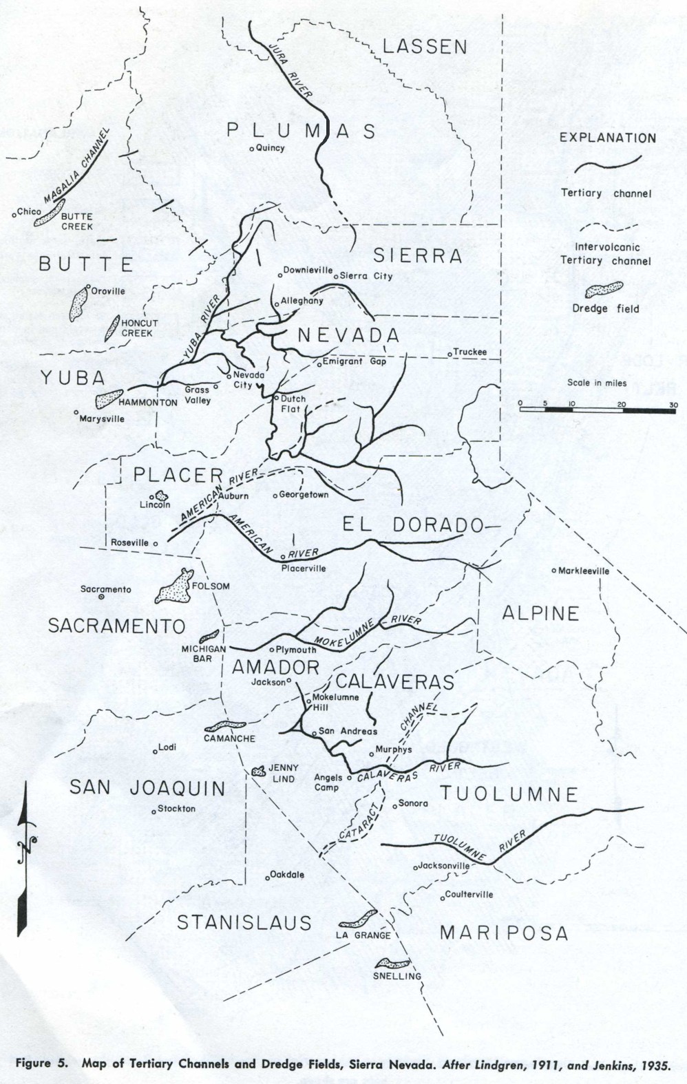northern california mother lode gold placer districts